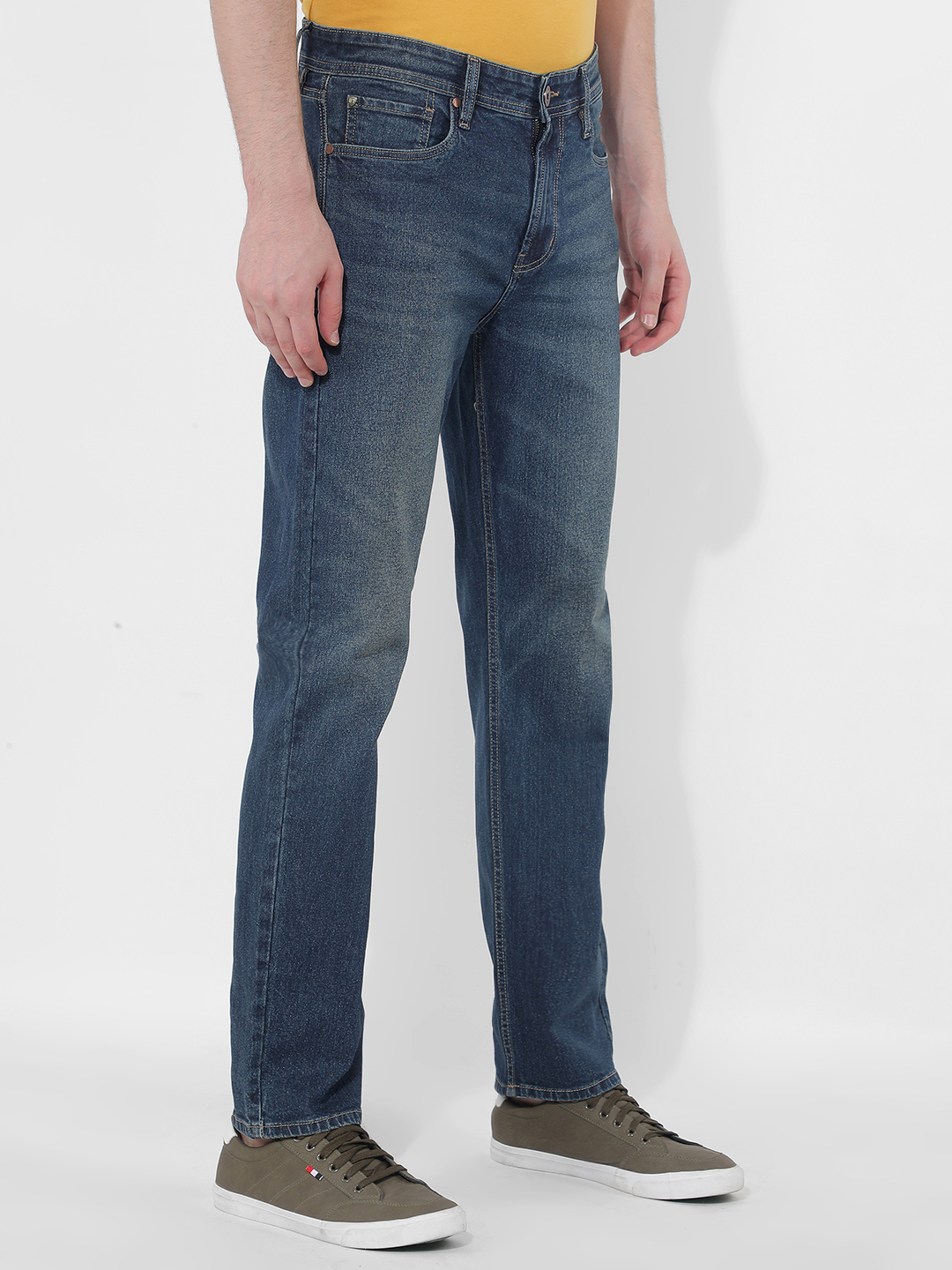 Numero Uno Men Solid Blue Jeans